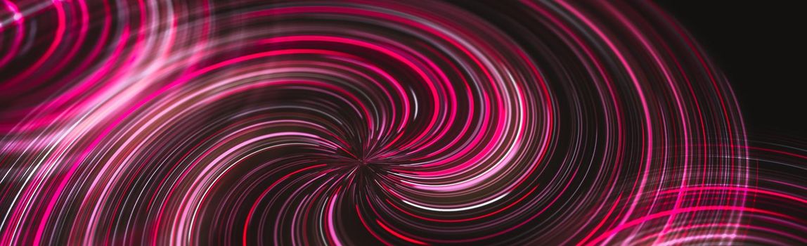 futuristic abstract glowing background twisted neon light curves