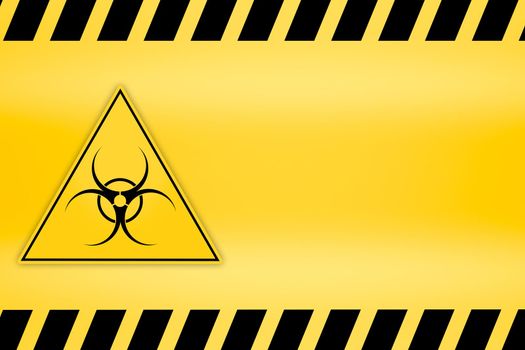 Danger ribbon and sign Attention biohazard and falling warning signs Caution tape restricted access safety and hazard stripes alert symbols