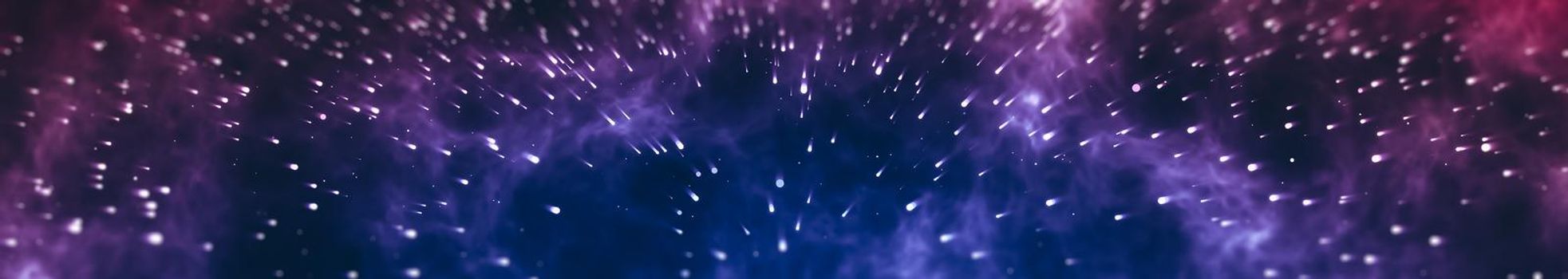 meteor shower illustration horizontal space dramatic background