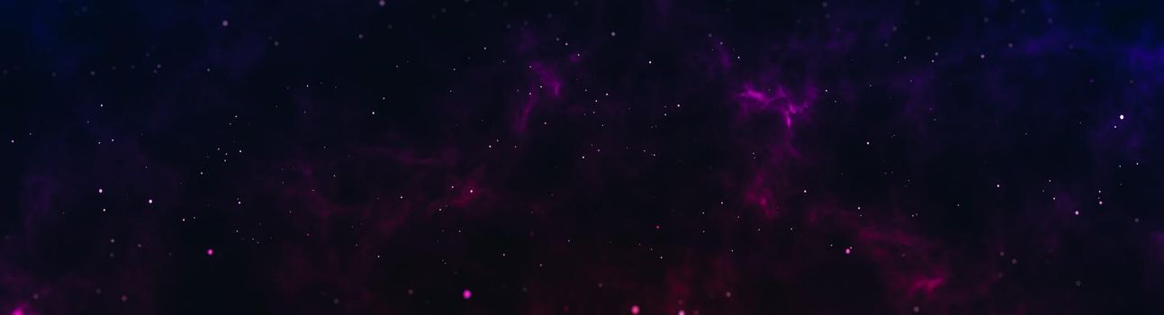 deep space with stars panoramic scene background