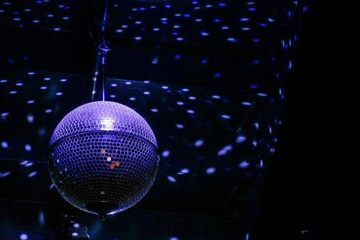 Purple mirror ball. Shooting Location: Tokyo metropolitan area