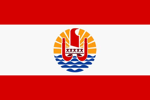 A French Polynesia flag background illustration red white