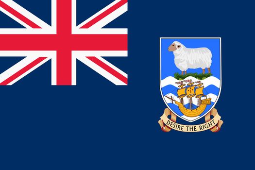 A Falkland Islands flag background illustration union jack sheep