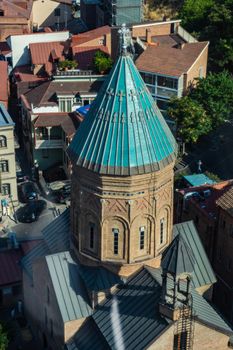 Surb Gevork cathedral in Old town of Tbilisi, capital city of Georgia