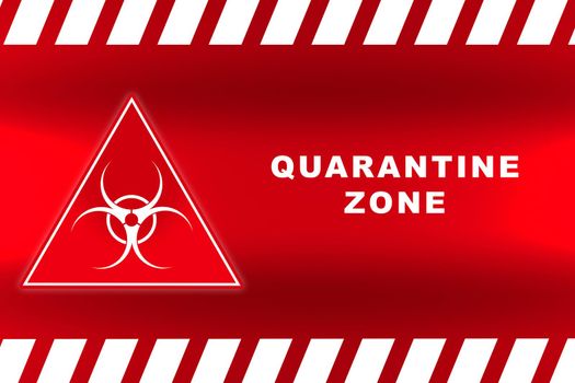 quarantine zone signbiohazard yellow caution attention of danger