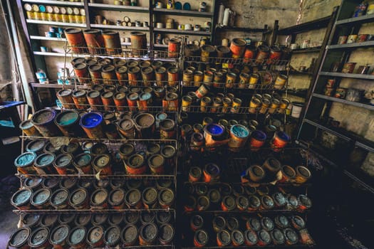 Urbex, old Abandoned paintshop somewhere in Belgium.