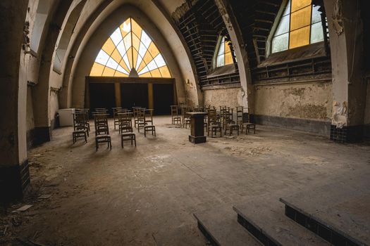 Urbex, abandoned old church somewhere in Belgium.