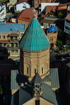 Surb Gevork cathedral in Old town of Tbilisi, capital city of Georgia