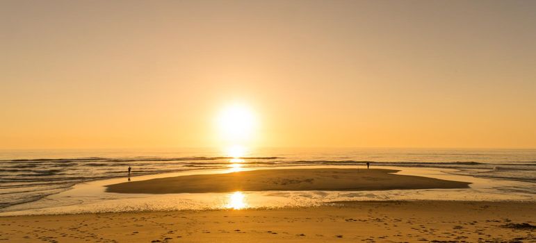 Sunset at São Pedro de Maceda beach, Ovar - Portugal.