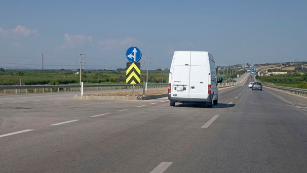 Canakkale,Turkey.August 11, 2022. 1915 Canakkale bridge and highway with its modern architecture are in the Dardanelles,Marmara region,Turkey.