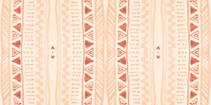 Hand drawn tribal ribbon. Geometric indian design for fabric. Mexico american texture. Abstract tribal ribbon. Seamless ethnic pattern. Vintage aztec background. Art african illustration.
