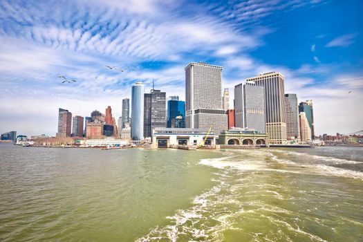 New York City downtown skyline view, United States of America