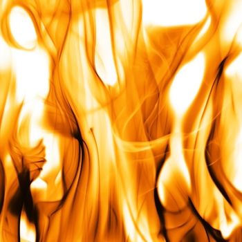 hot fire flames - abstract background and texture concept