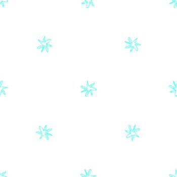Hand Drawn Snowflakes Christmas Seamless Pattern. Subtle Flying Snow Flakes on chalk snowflakes Background. Amazing chalk handdrawn snow overlay. Delightful holiday season decoration.