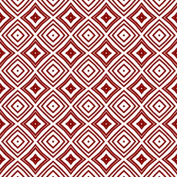 Chevron stripes design. Maroon symmetrical kaleidoscope background. Textile ready eminent print, swimwear fabric, wallpaper, wrapping. Geometric chevron stripes pattern.