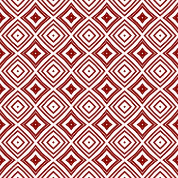 Chevron stripes design. Maroon symmetrical kaleidoscope background. Textile ready eminent print, swimwear fabric, wallpaper, wrapping. Geometric chevron stripes pattern.