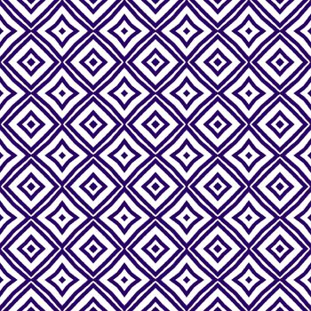 Striped hand drawn pattern. Purple symmetrical kaleidoscope background. Textile ready adorable print, swimwear fabric, wallpaper, wrapping. Repeating striped hand drawn tile.