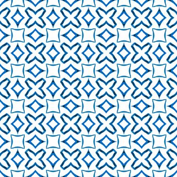 Textile ready elegant print, swimwear fabric, wallpaper, wrapping. Blue worthy boho chic summer design. Arabesque hand drawn design. Oriental arabesque hand drawn border.
