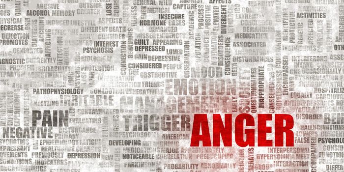 Anger Concept as a Concept Background Abstract Art