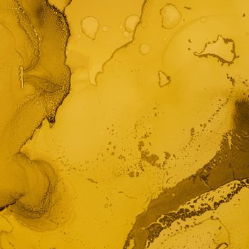 Gold Fluid Art. Liquid Marble Wallpaper. Alcohol Ink Print. Abstract Pattern. Fluid Art. Creative Flow Background. Yellow Watercolour Splash. Luxury Acrylic Oil Illustration. Abstract Fluid Art.