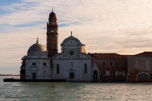 View of the San Michele in Isola, Roman Catholic church located on the Isola of San Michele in the Venice lagoon