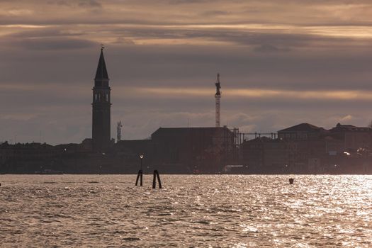 Skyline with the San Francesco della Vigna Roman Catholic church in Venice