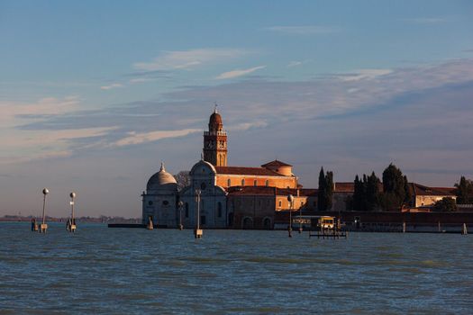 View of the San Michele in Isola, Roman Catholic church located on the Isola of San Michele in the Venice lagoon