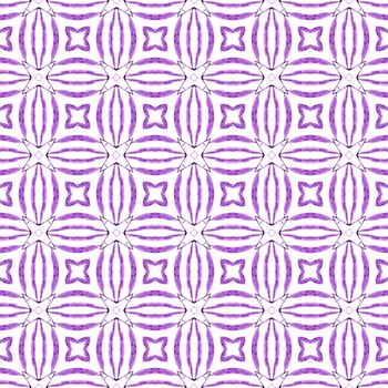 Textile ready adorable print, swimwear fabric, wallpaper, wrapping. Purple artistic boho chic summer design. Organic tile. Trendy organic green border.