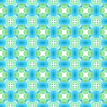 Textile ready stunning print, swimwear fabric, wallpaper, wrapping. Green original boho chic summer design. Mosaic seamless pattern. Hand drawn green mosaic seamless border.