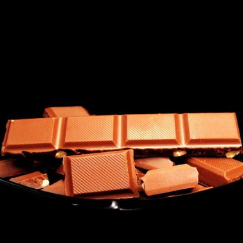 food and sweets styled concept - traditional Swiss chocolate, elegant visuals