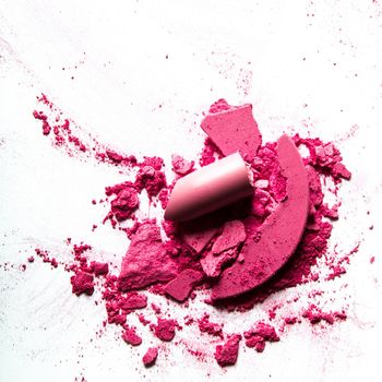 crushed make-up products - beauty and cosmetics styled concept, elegant visuals