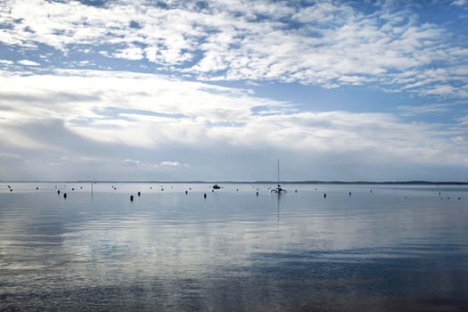 Sea near Bordeaux in South-West of France