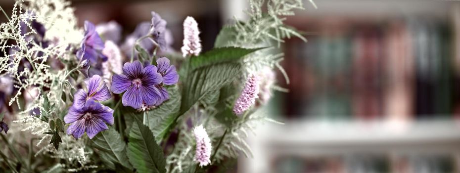 Beautiful bouquet of flowers. Bouquet with different kind of flowers in our library