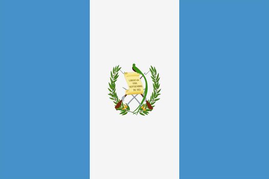 A Guatemala flag background illustration blue white guns swords bird