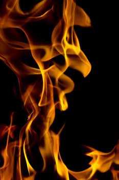 hot fire flames - abstract background and texture concept, elegant visuals