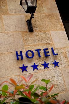 Facade of a French four stars hotel