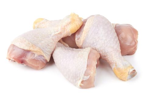 Chicken legs isolated on a white background