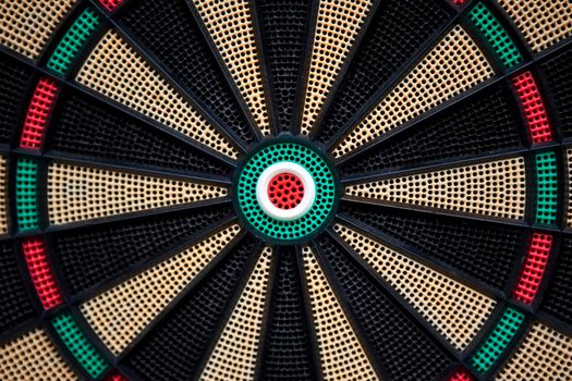 Close up of a colorful plastic target