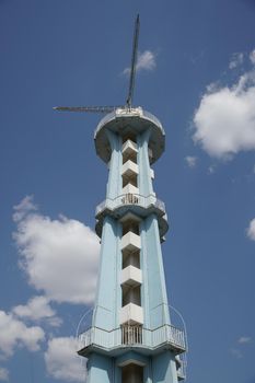 Parachute tower in Museum of Turkish Aeronautical Association, Ankara City, Turkiye