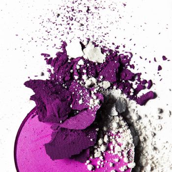 crushed make-up products - beauty and cosmetics styled concept, elegant visuals