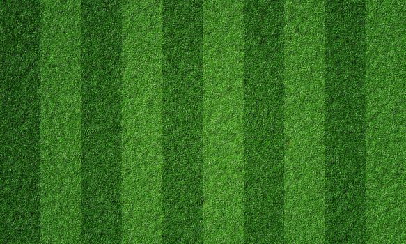 Soccer field in football stadium with line grass pattern. Sport background and athletic wallpaper concept. 3D illustration rendering