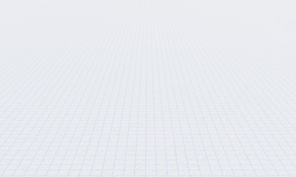 Graph paper textured grid line background. Education and Engineering concept. 3D illustration rendering