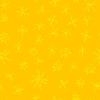 Hand Drawn Snowflakes Christmas Seamless Pattern. Subtle Flying Snow Flakes on chalk snowflakes Background. Amazing chalk handdrawn snow overlay. Fantastic holiday season decoration.