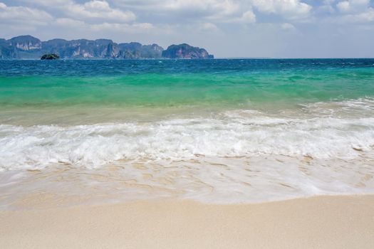 Beach of Poda island near ao nang , Krabi province, Thailand