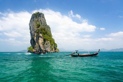 Long tail boat near Ao Nang ,Krabi Thailand