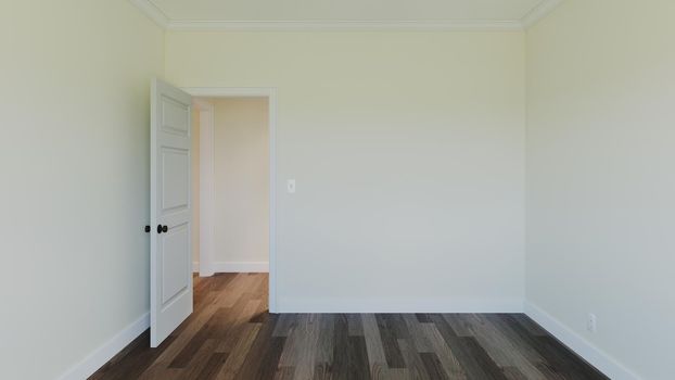 3d render of an empty interior. Image of an empty room without furniture.