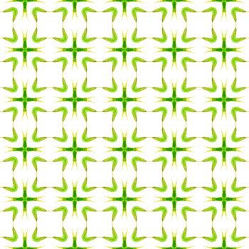 Mosaic seamless pattern. Green stunning boho chic summer design. Textile ready captivating print, swimwear fabric, wallpaper, wrapping. Hand drawn green mosaic seamless border.