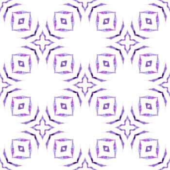 Textile ready dramatic print, swimwear fabric, wallpaper, wrapping. Purple stylish boho chic summer design. Exotic seamless pattern. Summer exotic seamless border.