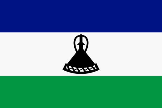 A Lesotho flag background illustration large file blue white