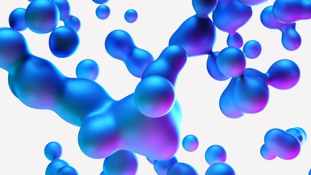 3d rendering Abstract Motion minimal art liquid background 4k